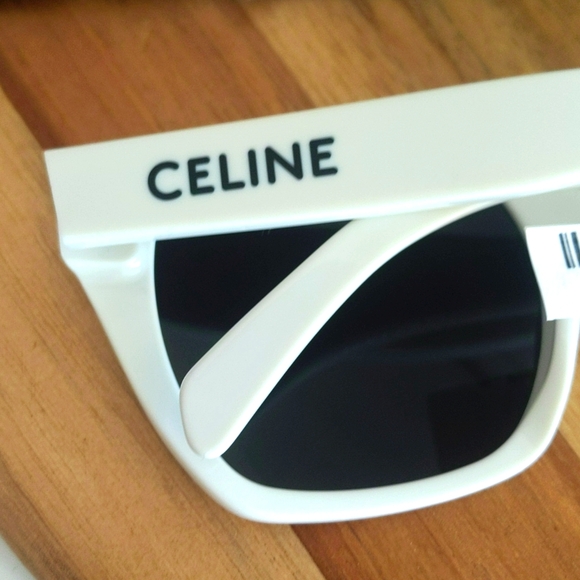 CELINE π₯ NWT π₯ 54MM White Rectangular Sunglasses. NEVER USED! Perfect! - Picture 4 of 16